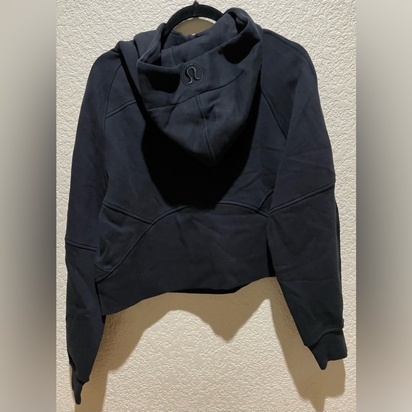 NWT Lululemon Scuba Oversized Half Zip Hoodie Jacket Black & Gold Size M/L - Picture 9 of 13